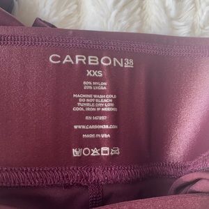 Carbon 38 red 7/8 leggings